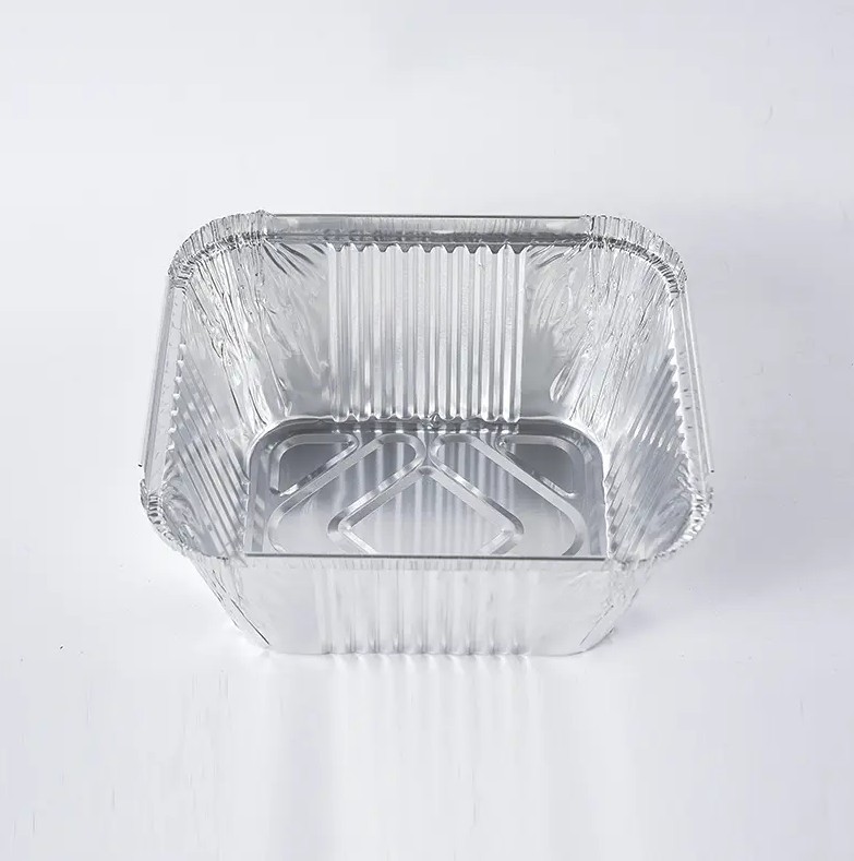Conteneur d'alimentation en aluminium en aluminium carré: un nouveau choix pour l'emballage alimentaire qui est respectueux de l'environnement, pratique et beau